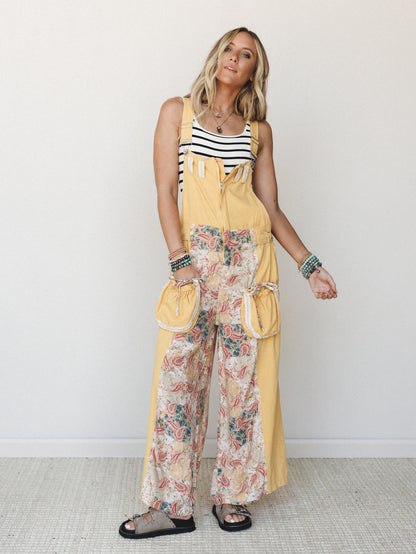Soak up the Sun Overalls - Dandelion