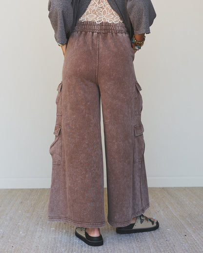 Cool Theory Wide Leg Pants - Brown