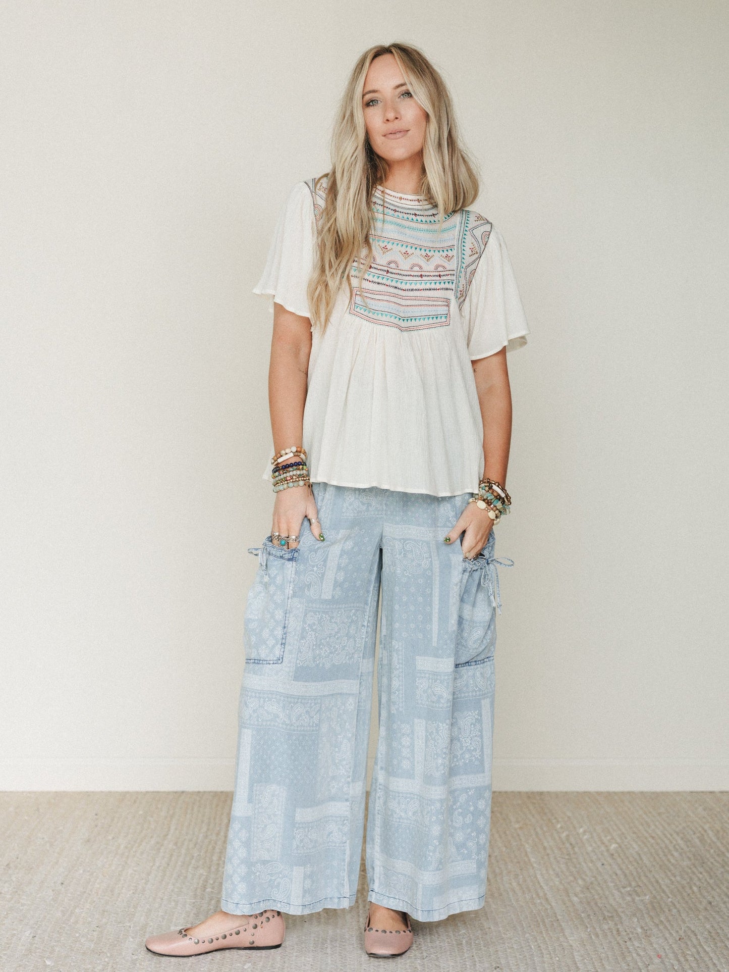 Time to Arrive Pants  - Light Denim