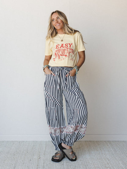 The Nest Easy Tiger Graphic Tee - Butter