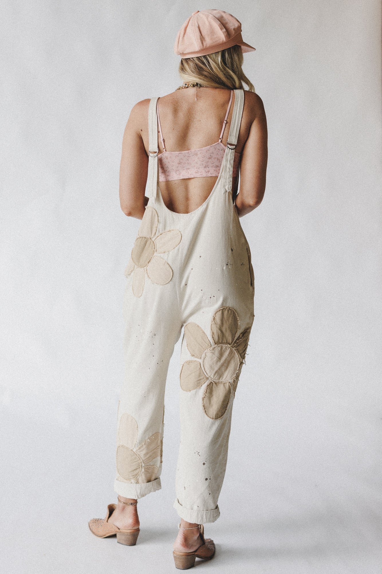 Wild Wish Patchwork Jumpsuit - Natural