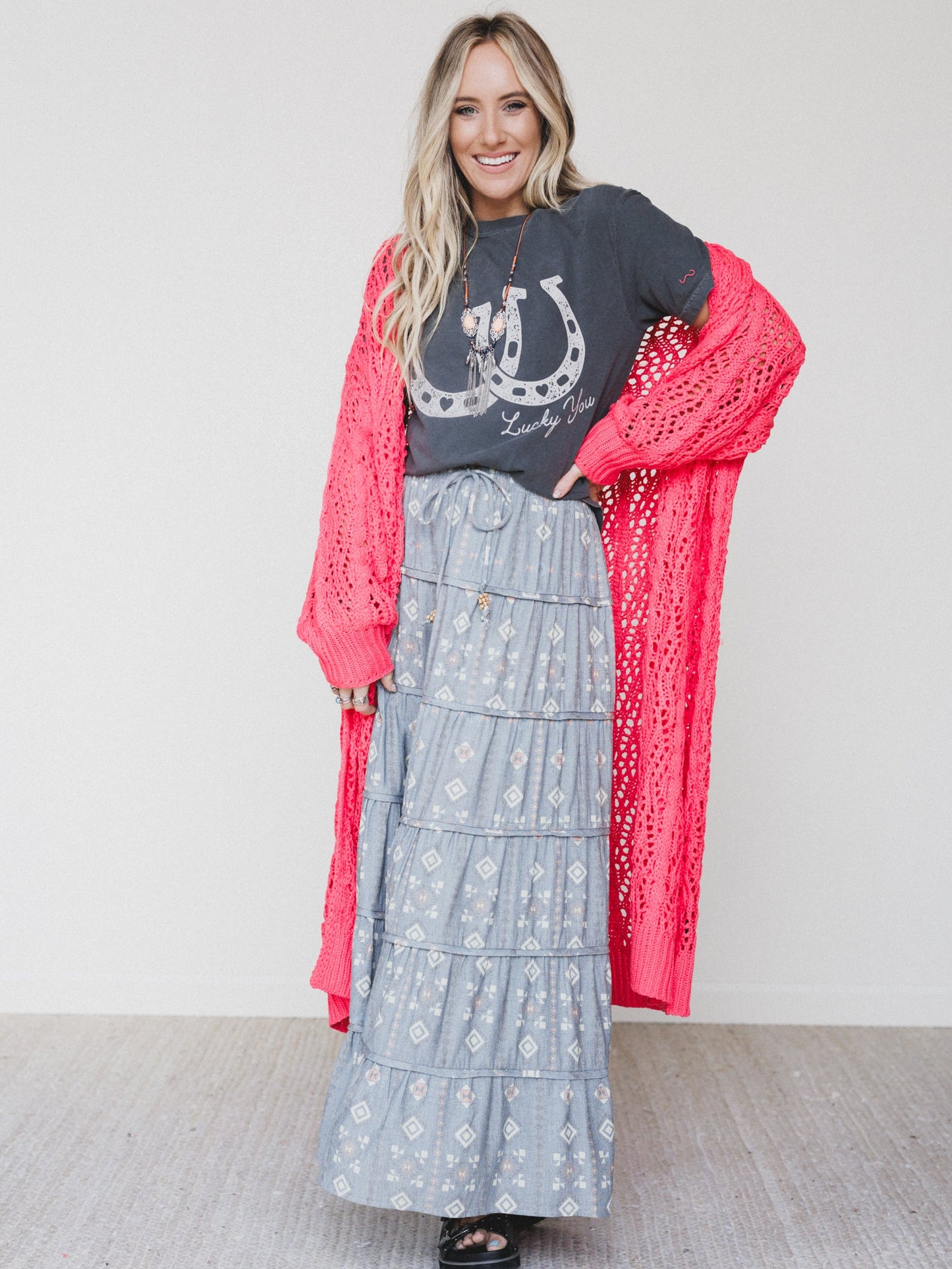 Timeless Love Maxi Skirt - Denim