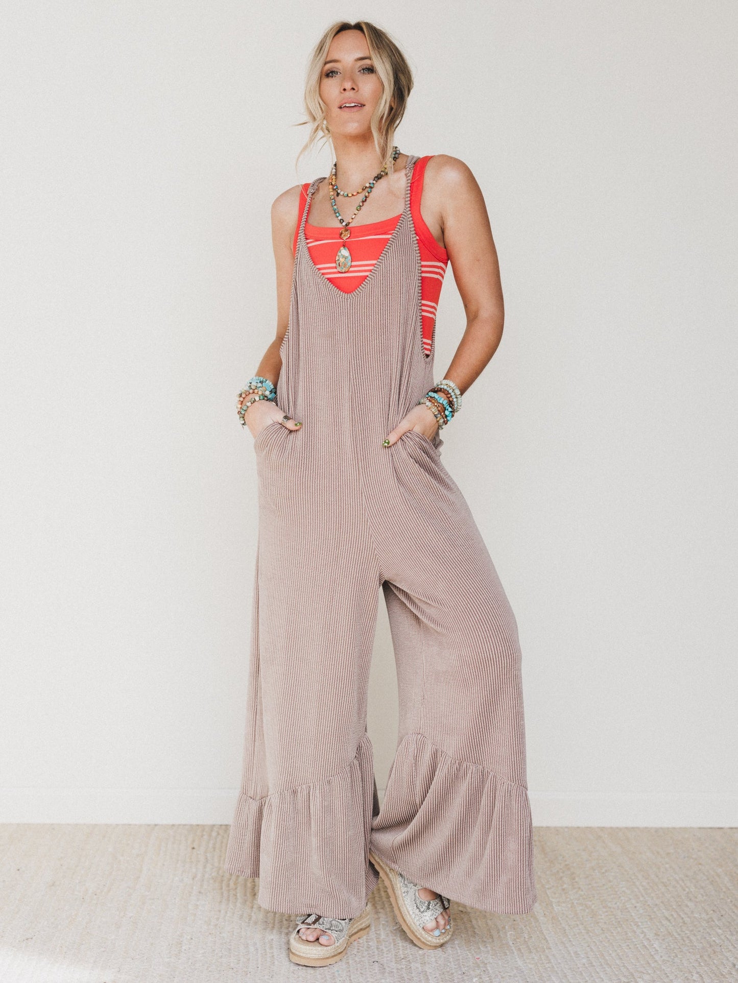 The Nest Sunday Favorite Jumpsuit - Acorn