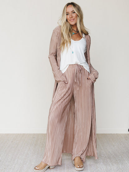 The Nest Nightingale Wide Leg Pants - Taupe