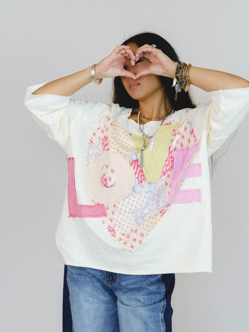 All in Love Tee - Cream