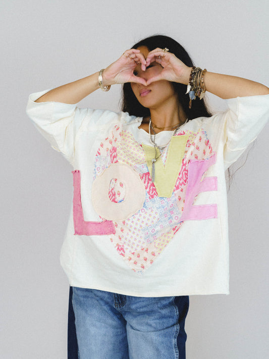 All in Love Tee - Cream