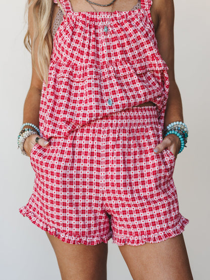 Mod Mood Shorts - Red