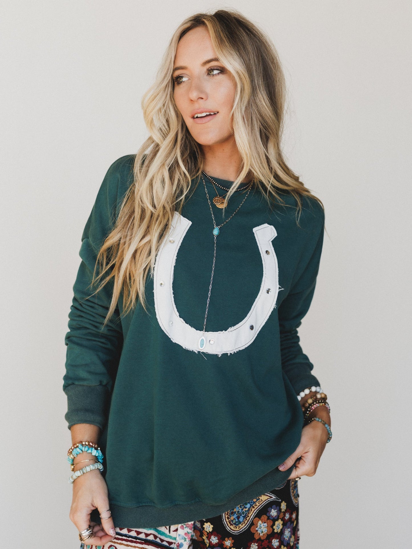 Lucky Lady Sweatshirt - Rainforest
