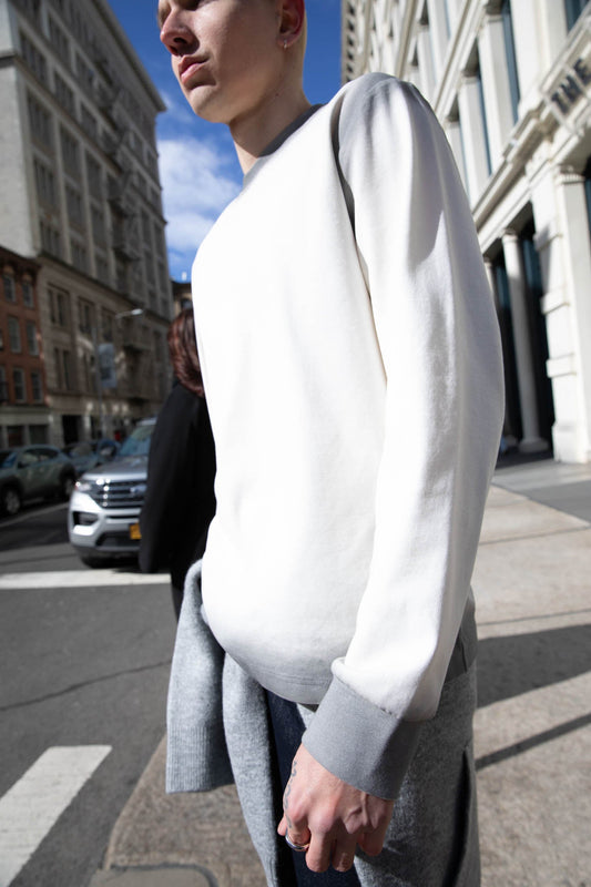SPRAY PAINT EFFECT LONG SLEEVE SWEATSHIRT