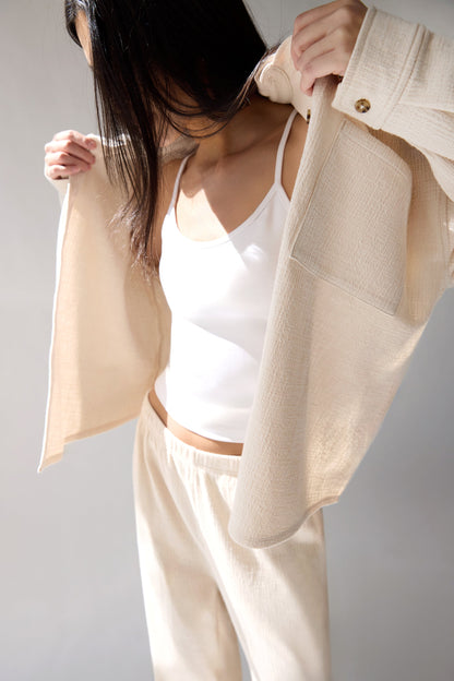 OVERSIZED KNIT SHIRT