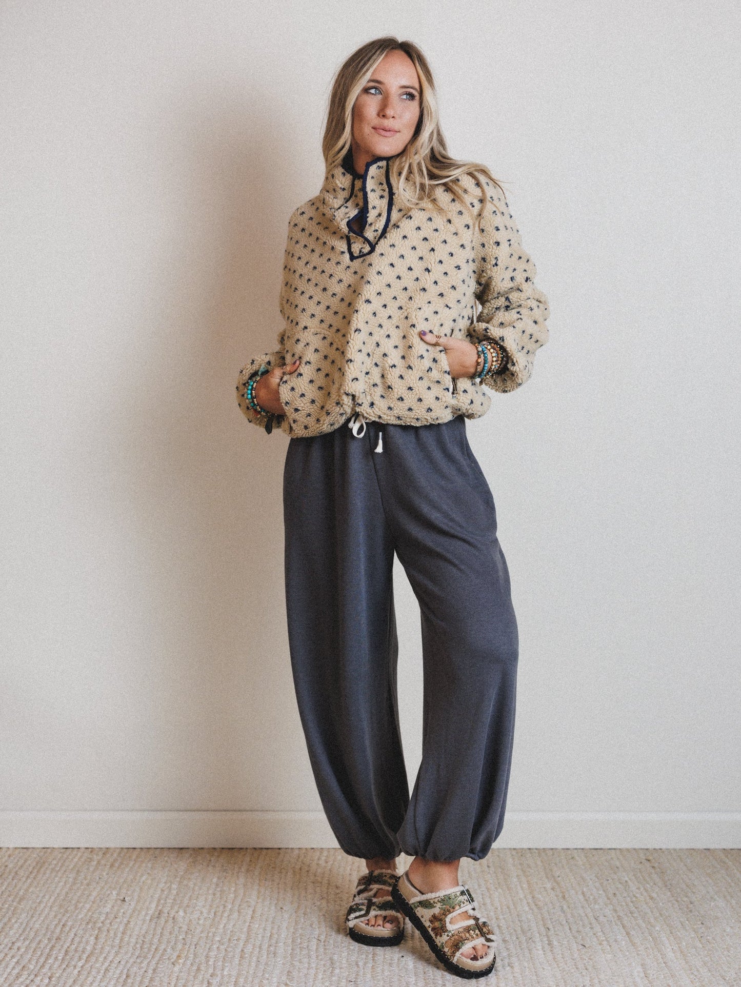 The Nest Laid Back Love Jogger Pants - Charcoal