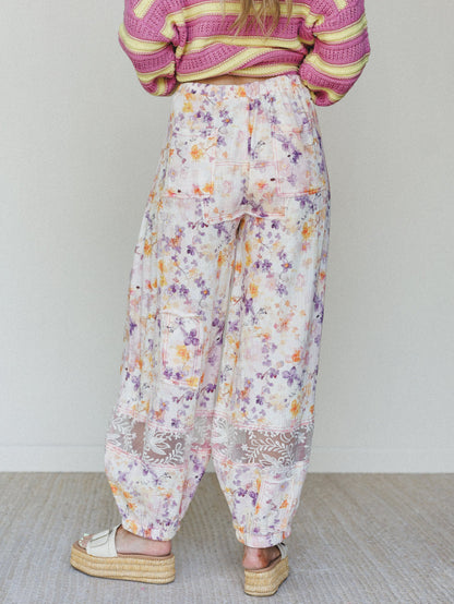 Calm Waves Pants - Pink Floral
