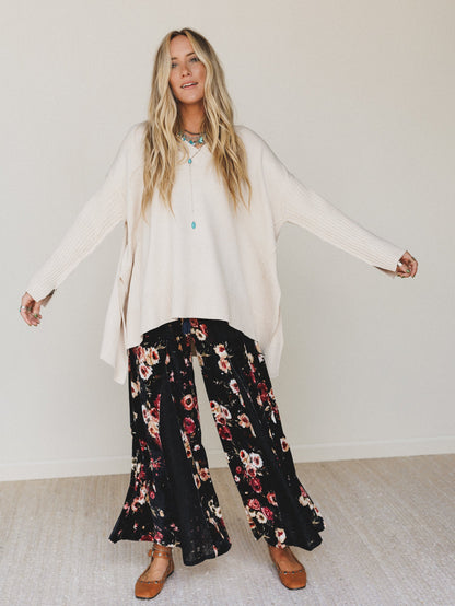 The Nest Let's Party Wide Leg Pants - Black