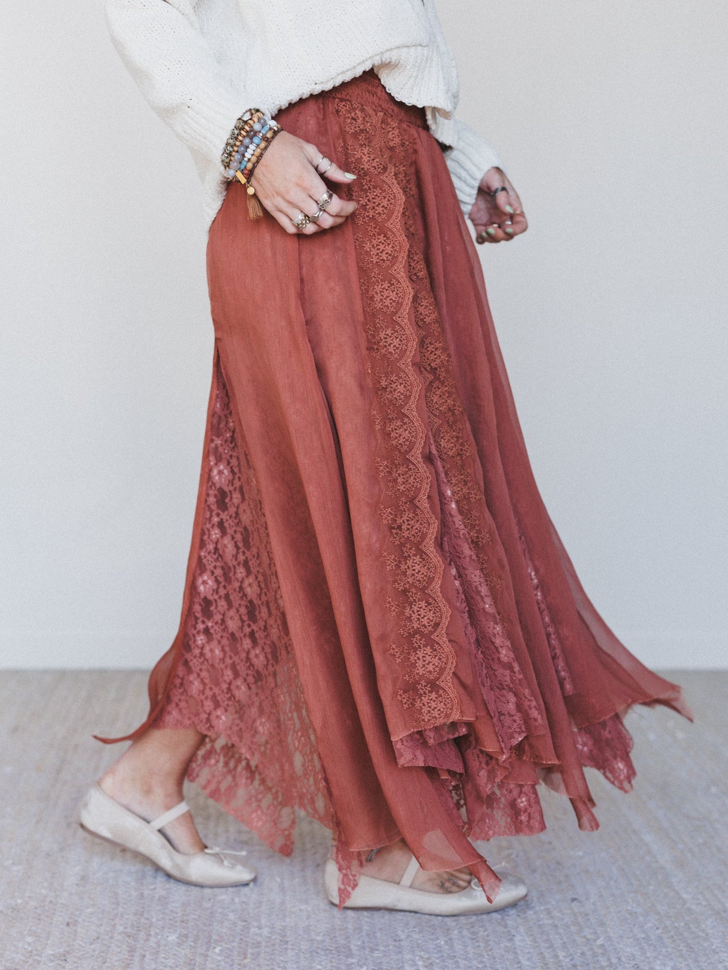 Pixi Disco Maxi Skirt - Chocolate