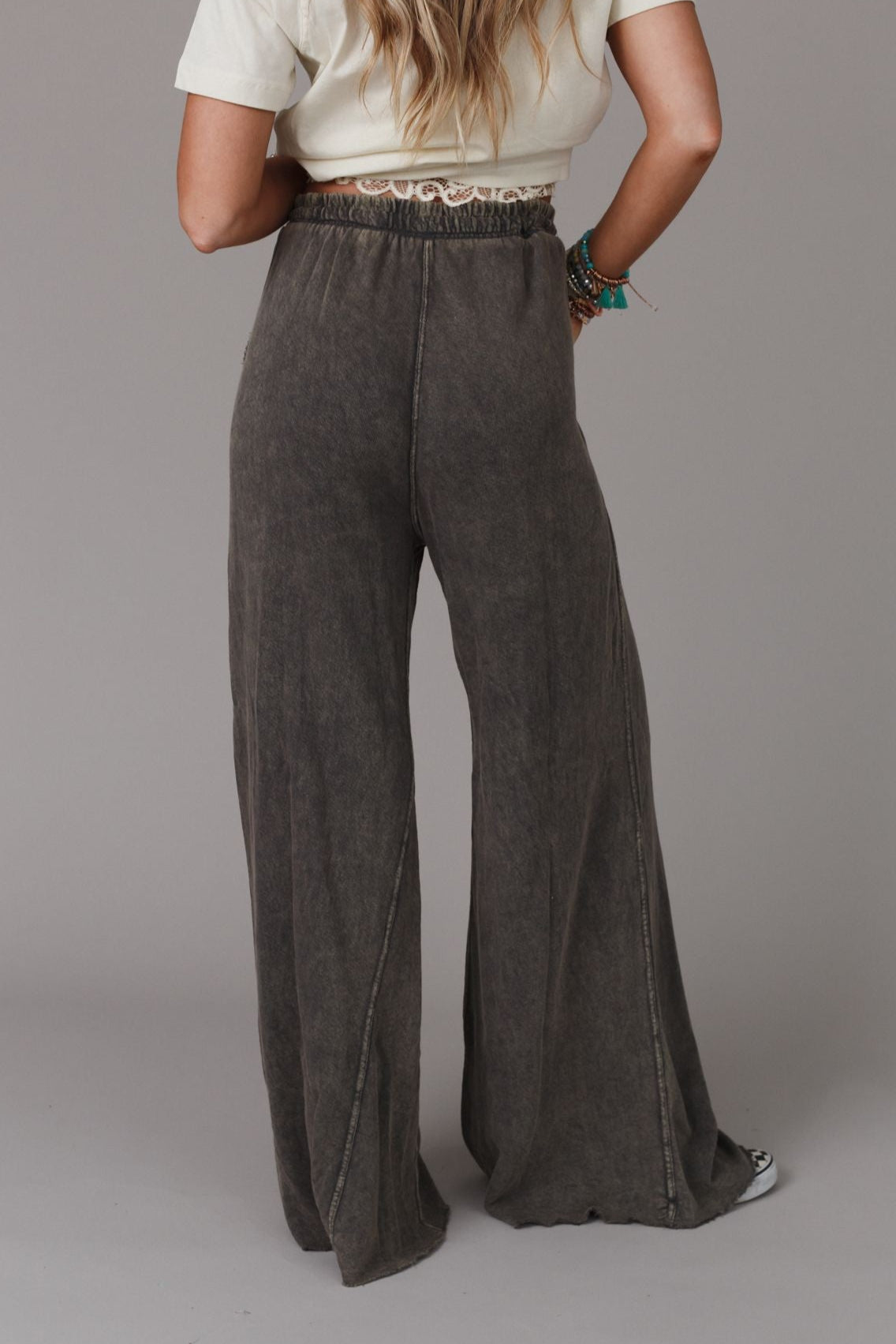 Relaxing Robin Wide Leg Pant - New Charcoal