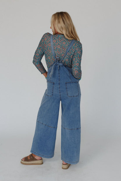 The Nest Dock Town Button Up Jumpsuit - Denim