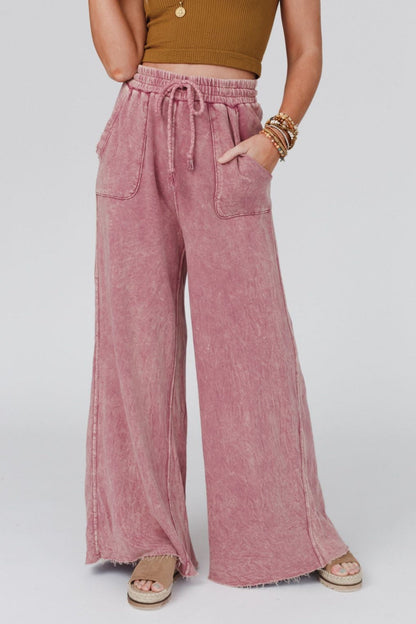 Relaxing Robin Wide Leg Pant - New Mauve