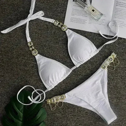 PAYASEN Rhinestone Bikini - Crystal Diamond Swimsuit for Women