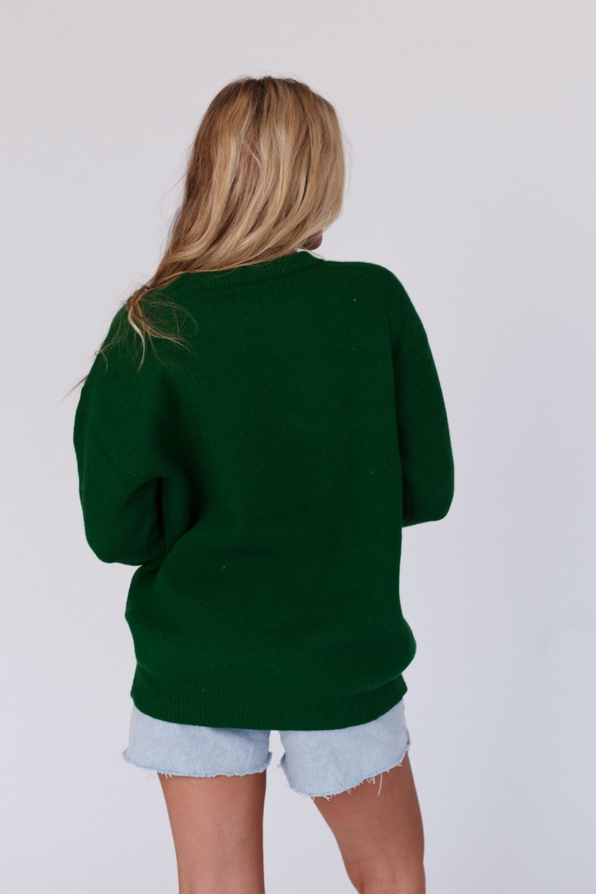 Pop Of Love Sweater - Green