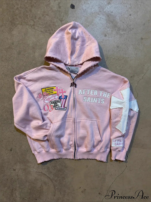 Y2K Letter Print  Street Casual Hoodie